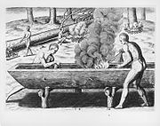 インディアンの丸木舟（1590年）