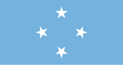 The flag of the Federated States of Micronesia