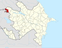 Gazakh District in Azerbaijan.svg