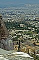 Blick von der Akropolis auf die Agora mit Tision