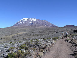 Kibotoppen av Kilimanjaro.