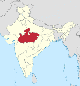 Madhya-Pradeş xəritədə