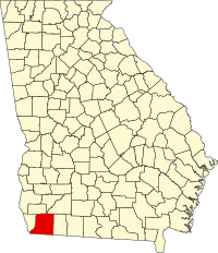 Map of Džordžija highlighting Decatur County