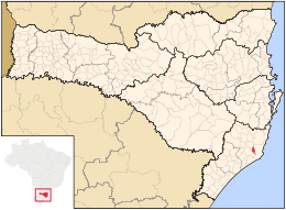Capivari de Baixo – Mappa