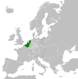 *  Расположение Нидерландов на карте Европы *  Великое герцогство Люксембург