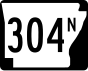 Arkansas Highway 304 North shield