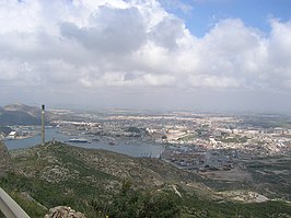 Uitzicht op Cartagena