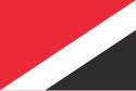 从左上至右下红白黑的三色旗
