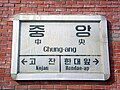 구 수인선 역명판(현재는 철거됨)