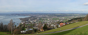 Panoramaansicht von Lindau, Lochau und Hörbranz vom Pfänder