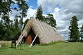 Lojsta Hallen, en rekonstrueret hal på 30 x 16 m fra germanisk jernalder (Gotland, Sverige)