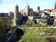 La Sprée au vieux bourg de Bautzen.