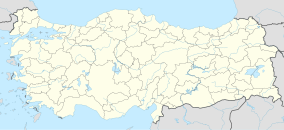 Map showing the location of Göksu Delta