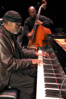 Ahmad Jamal performing with bassist James Cammack