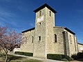 Vue de l'église Saint-Cyr d'Ambérieux