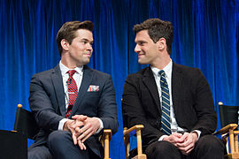 Andrew Rannells et Justin Bartha dans les rôles de Bryan Collins et David Sawyer