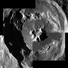 High-resolution mosaic showing details of hollows