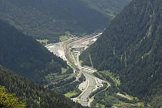 Der Brennerpass von Norden gesehen