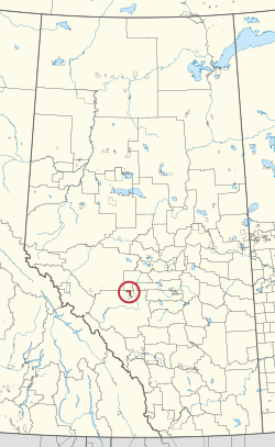 Location in Alberta