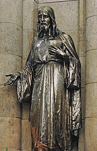 Sacré-Cœur du Christ (1912), détail, Paris, basilique du Sacré-Cœur.