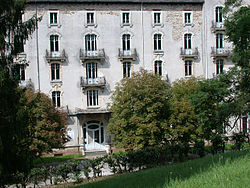 Façade de l'hotel du parc