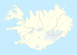 Hofsjökull na mapi Islanda