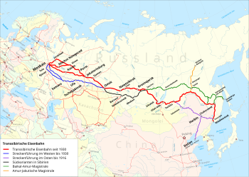 Strecke der Baikal-Amur-Magistrale