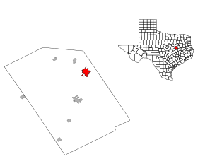 Hartă de poziționare pentru Mexia, Texas