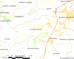 Poziția localității La Lande-d'Airou