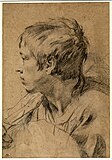 Портрет юноши в профиль. Бумага, итальянский карандаш. Британский музей, Лондон