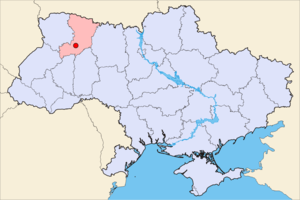 جایگاه ریونه در نقشهٔ اوکراین