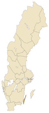 Lage von Öland in Schweden