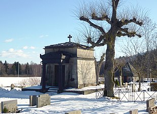 Piperska gravkoret, greve Carl Clas Pipers gravplats. 1843. Botkyrka kyrkogård.