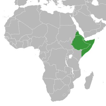 Map of the Horn of Africa