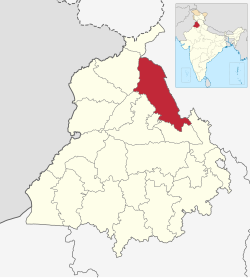 Location in Punjab