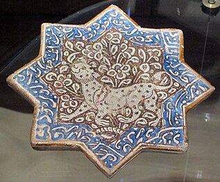 Rajola-estrella, Kashan (segles xiii-xiv)