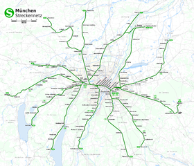 Streckennetz der S-Bahn München