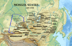 大モンゴル国の位置