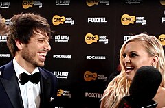 Morgan Evans and Kelsea Ballerini in March 2016