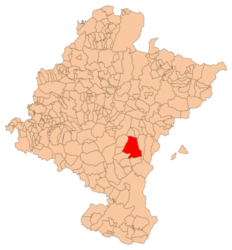 Ujué – Mappa