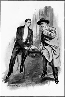 Арсен Люпен (слева). Иллюстрация Ричарда Бёма из американского издания (1909)