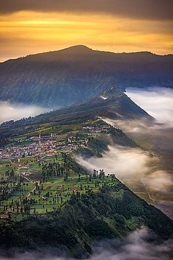 Cemoro Lawang in the early morning