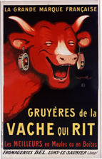 Publicité pour La vache qui rit (1926).