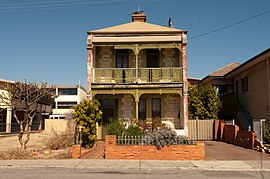 A small old two-storey house