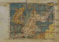 Image 5A 14th-century Byzantine map of the British Isles from a manuscript of Ptolemy's Geography, using Greek numerals for its graticule: 52–63°N of the equator and 6–33°E from Ptolemy's Prime Meridian at the Fortunate Isles. (from Cartography)