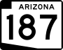 State Route 187 marker