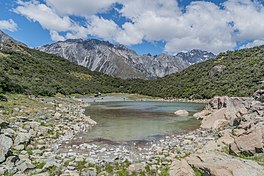 Blue Lake in Mount Cook National Park