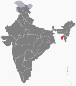 त्रिपुरा Tripuraक अवस्थिति