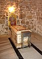 The symbolic sarcophagus of St George from the crypt