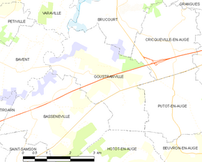 Poziția localității Goustranville